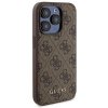 Zestaw Guess GUBPM5P15L4GEMGW iPhone15 Pro 6.1 hardcase + Powerbank 5000mAh MagSafe brązowy/brown 4G Metal Logo